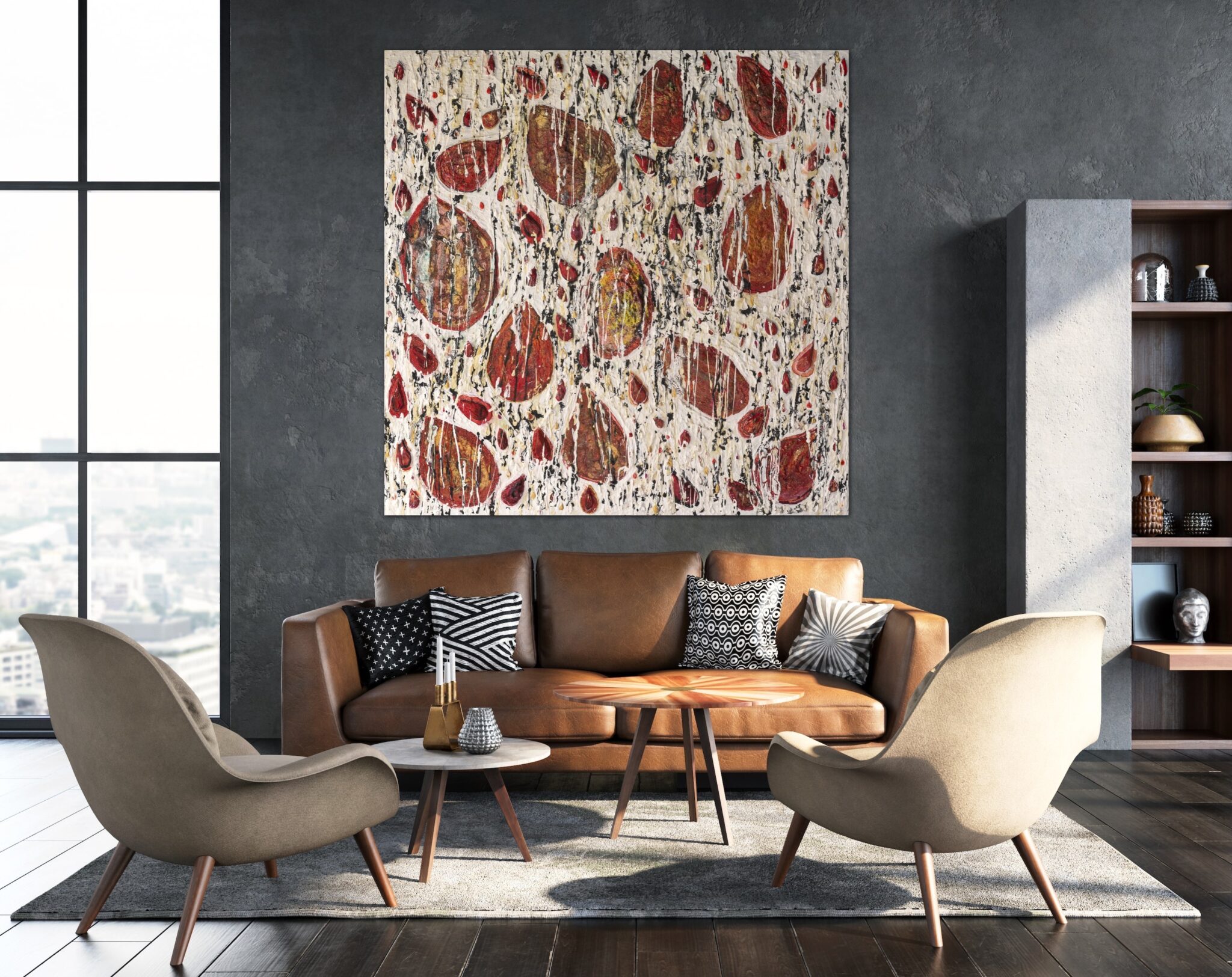 Tears of Joy painting Haleh Mashian Tears of Joy painting view in a room by Haleh Mashian