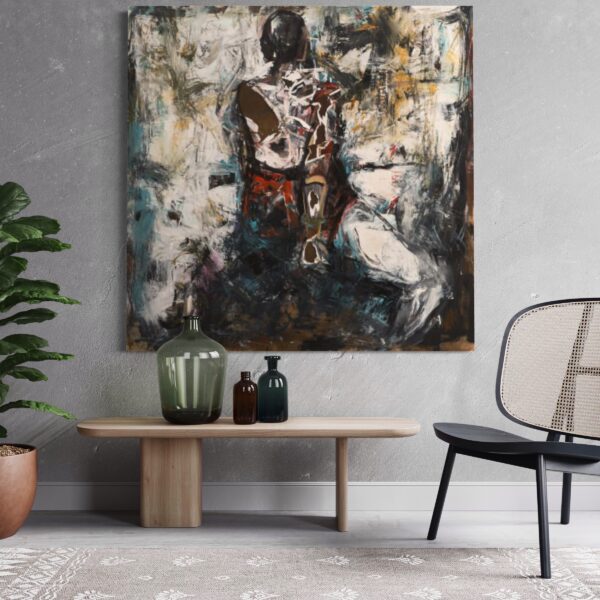 Haleh Mashian painting view in a room