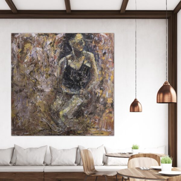 Haleh Mashian painting view in a room