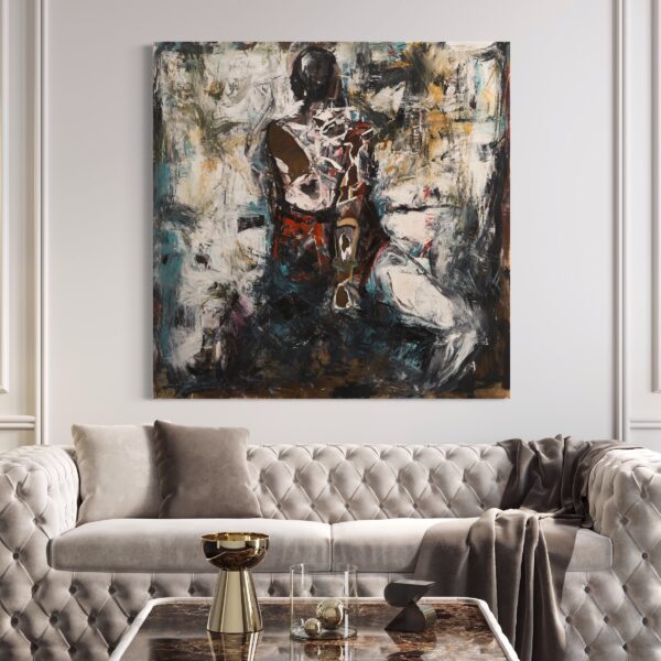 Femme 1 by Haleh Mashian Femme 1 by Haleh Mashian on display in a room