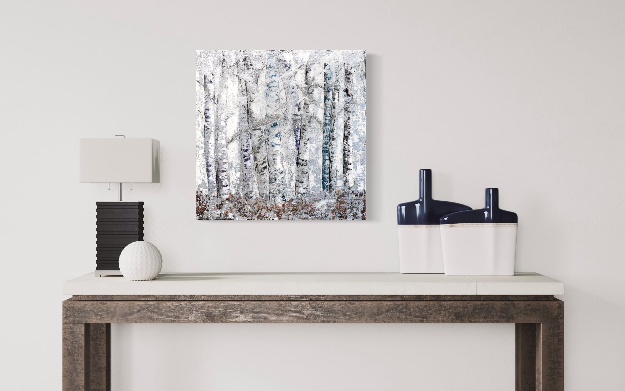 Winter Solace by Haleh Mashian Winter Solace by Haleh Mashian small scale painting view in a room