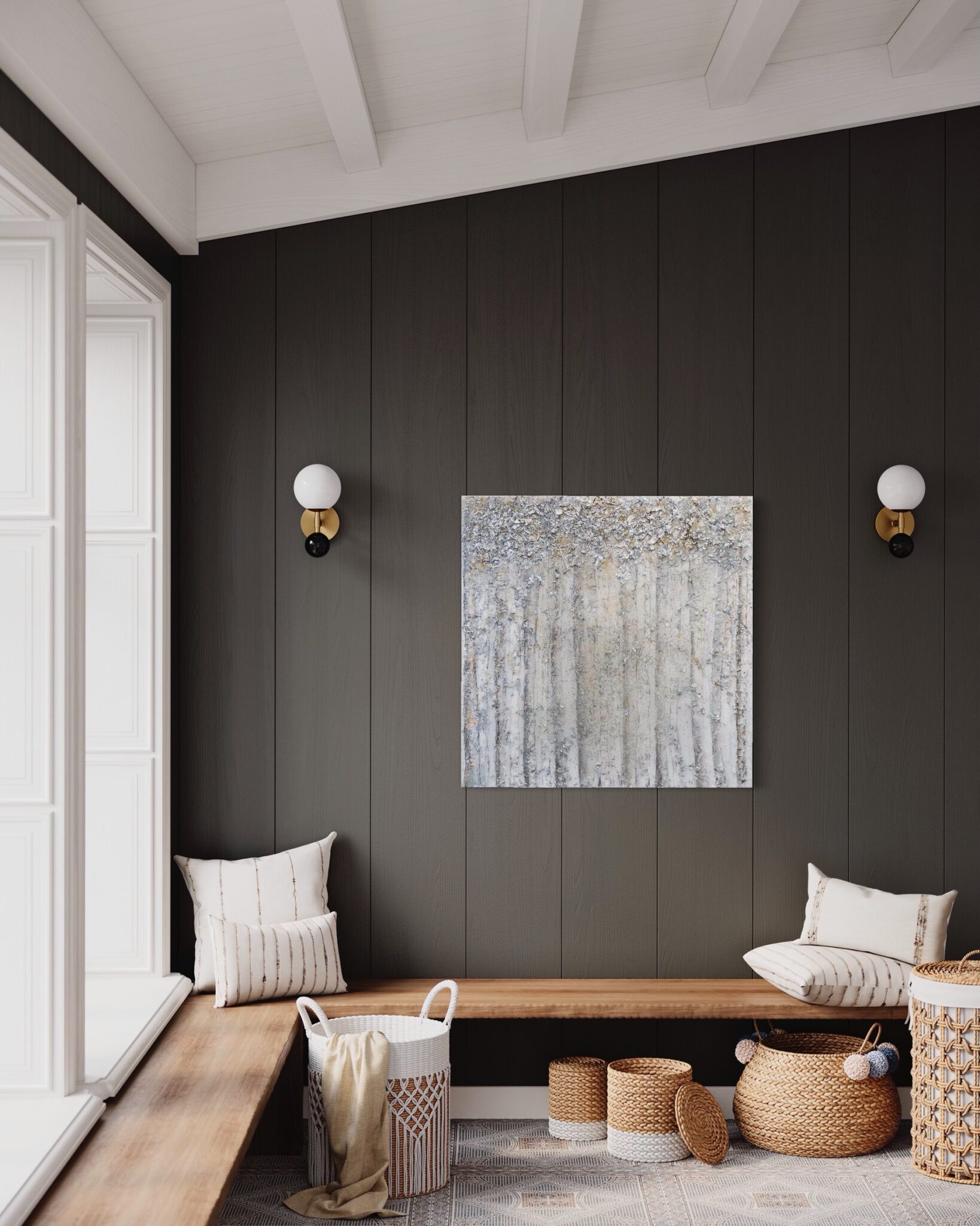 Bridal Veil by Haleh Mashian Bridal Veil mixed media painting by Haleh Mashian