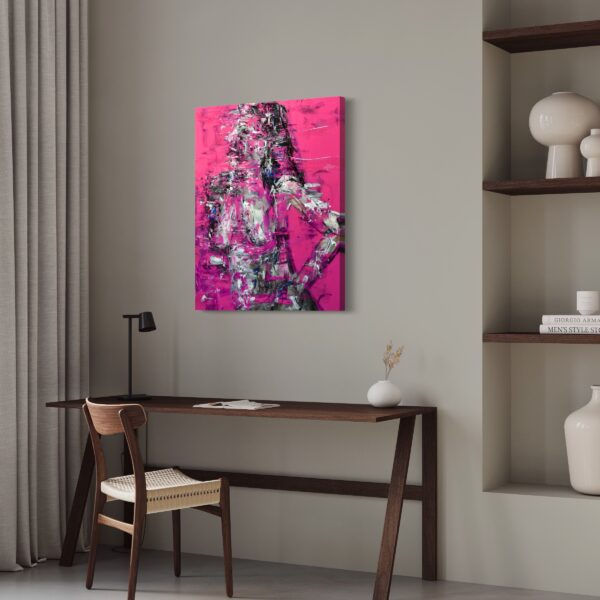 Magenta by Haleh Mashian view in a room Magenta painting by Haleh Mashian view in a room