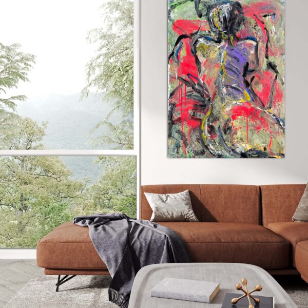 Face the truth by Haleh Mashian Face the truth by Haleh Mashian painting view in a room