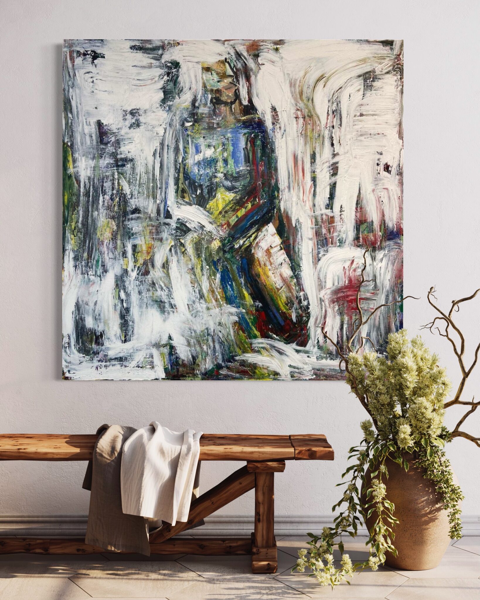 Haleh Mashian painting view in a room