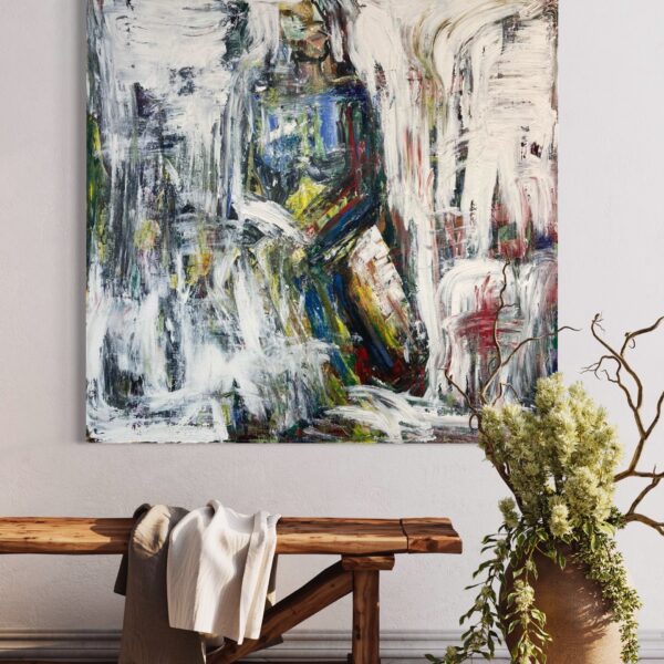 Haleh Mashian painting view in a room