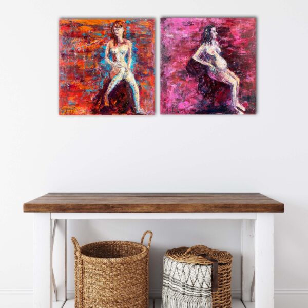Haleh Mashian painting view in a room