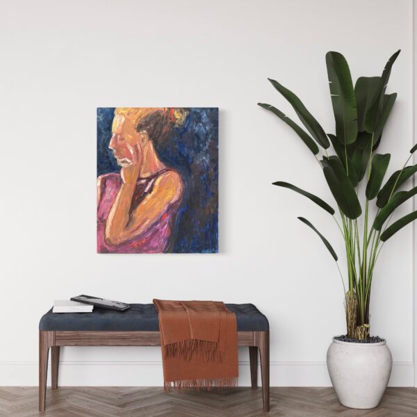 Haleh Mashian painting view in a room