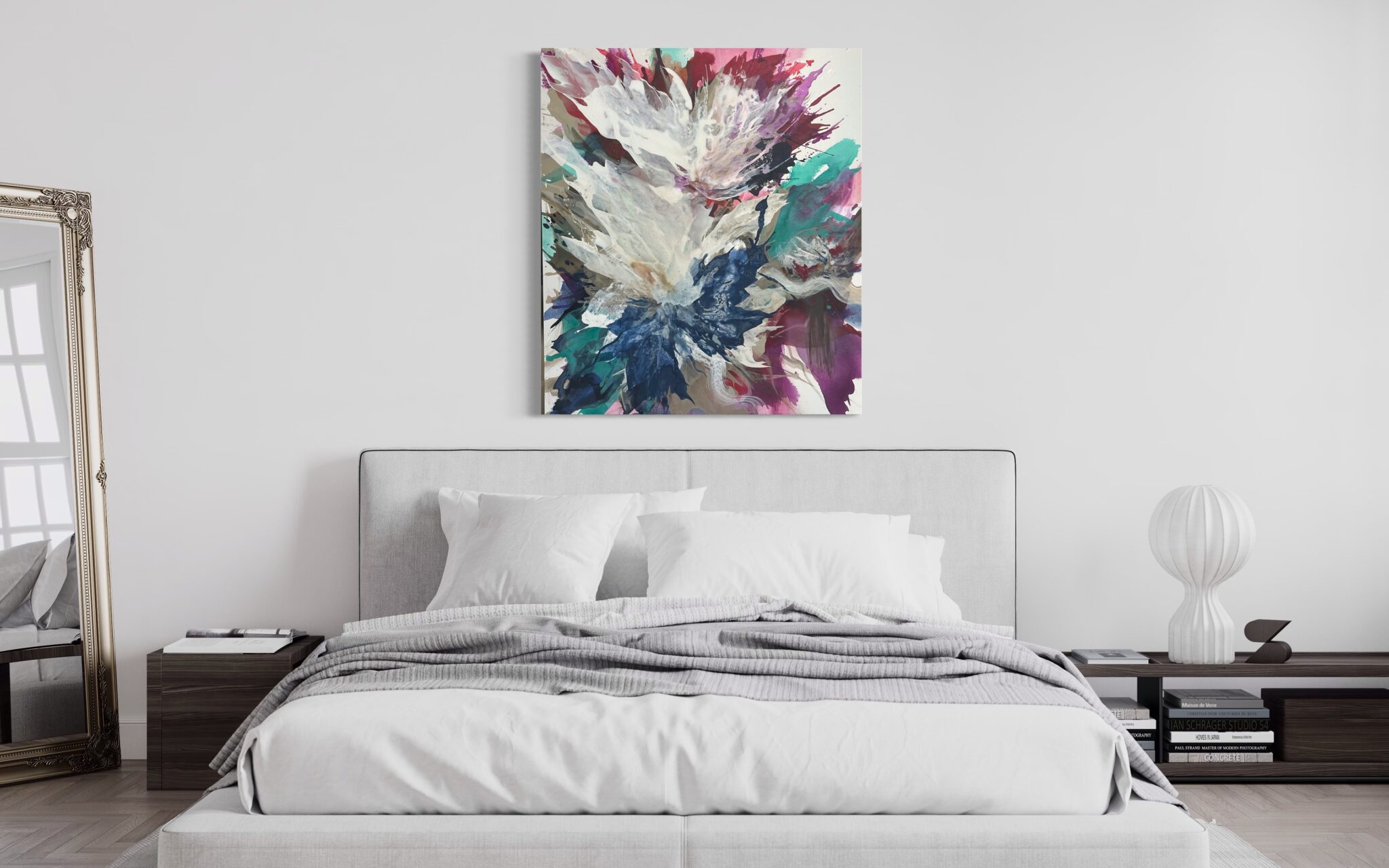 Layda Rodriguez forever painting view in a room Layda Rodriguez forever painting view in a room