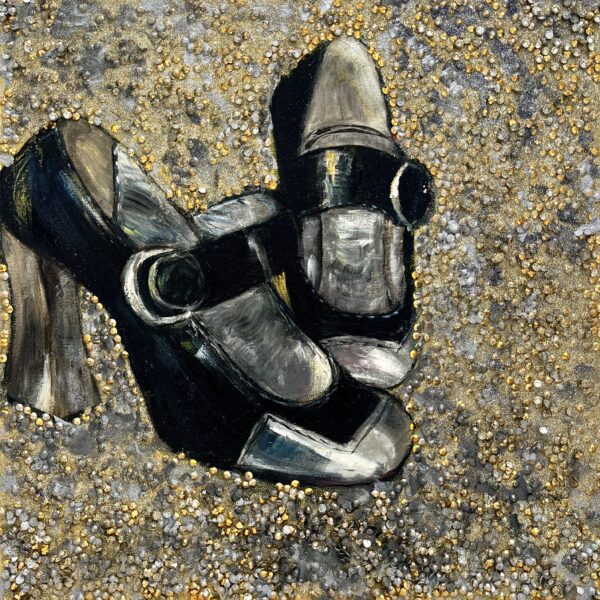 I love a bling by Haleh Mashian I love a bling shoe painting by Haleh Mashian
