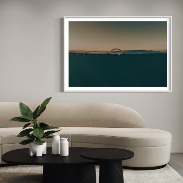 untethered II untethered II photograph on display in a minimal room