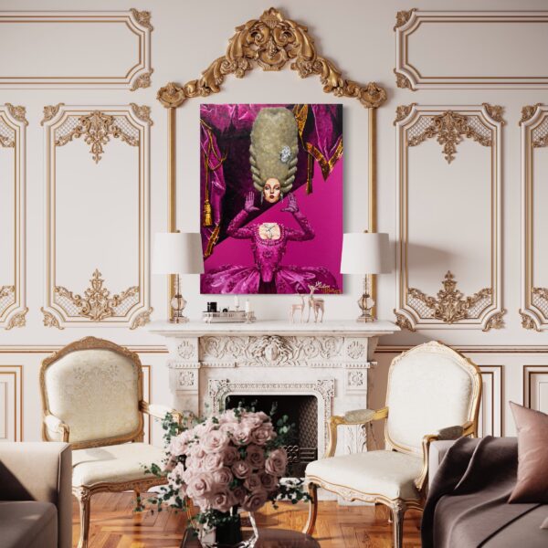 Mauritzio Battifora Marie Antoinette painting view in a room Mauritzio Battifora Marie Antoinette painting view in a room