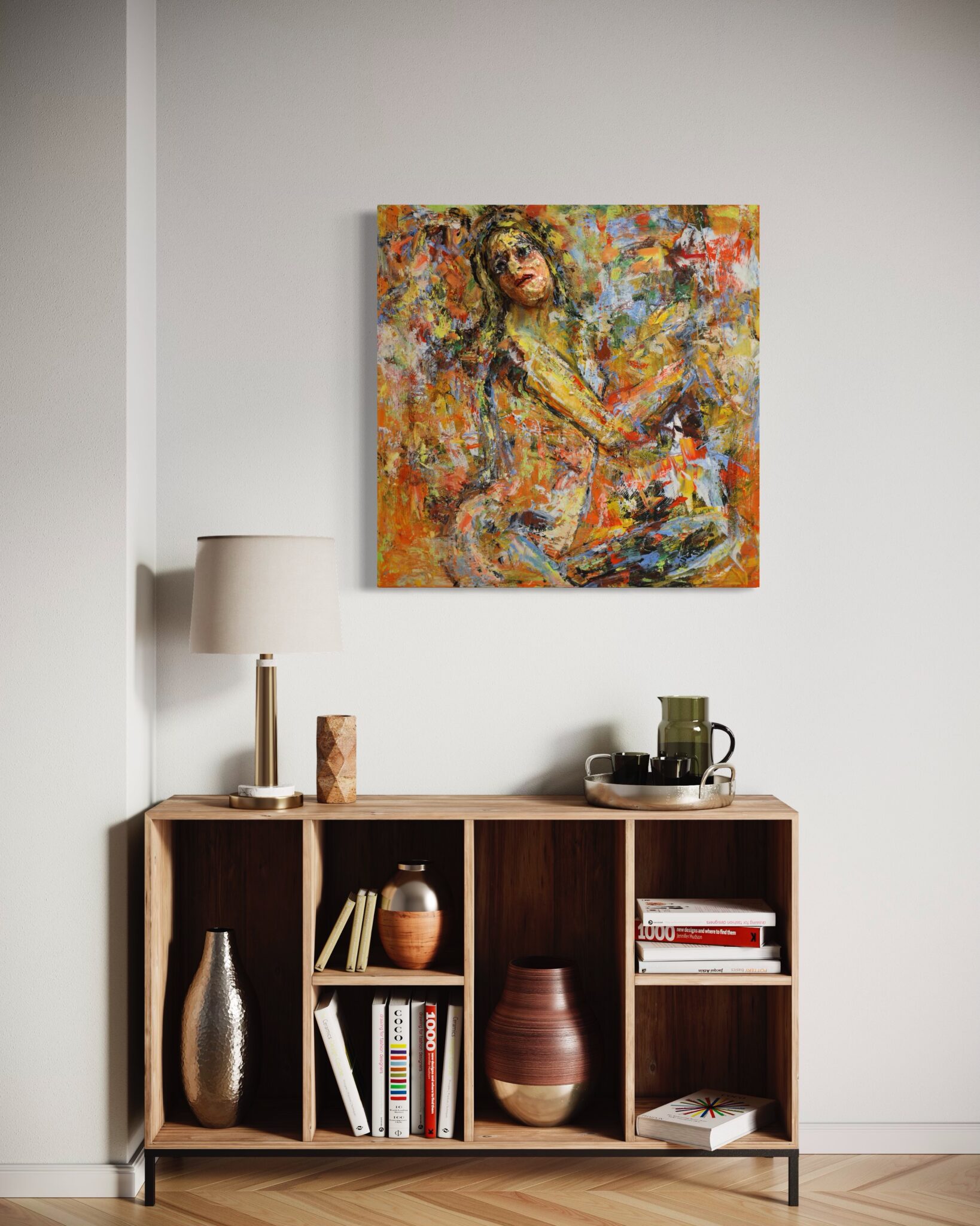 mixed media painting by Haleh Mashian mixed media painting by Haleh Mashian