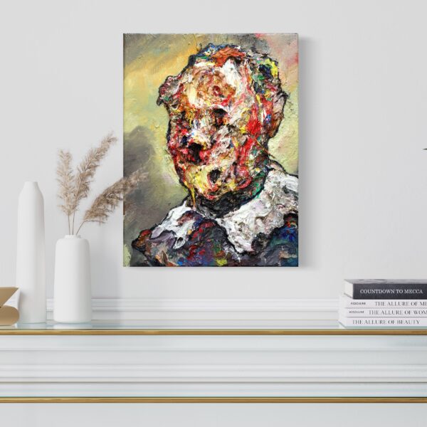 Massimo D'Amico Mr Scogan impasto painting view in a room Massimo D'Amico Mr Scogan impasto painting view in a room