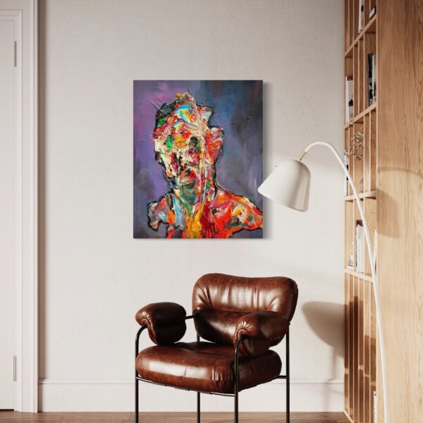 Massimo D'amico painting view in a room