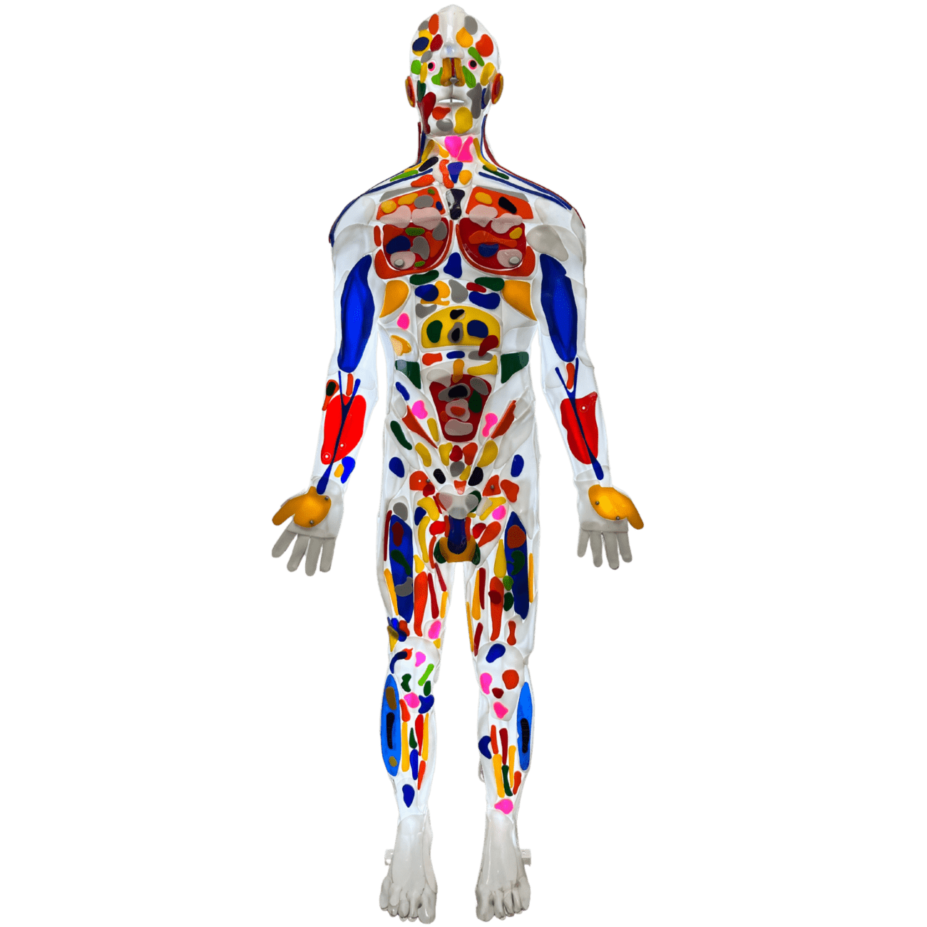 Enlightened Man sculptural artwork blank background Enlightened Man sculptural artwork blank background