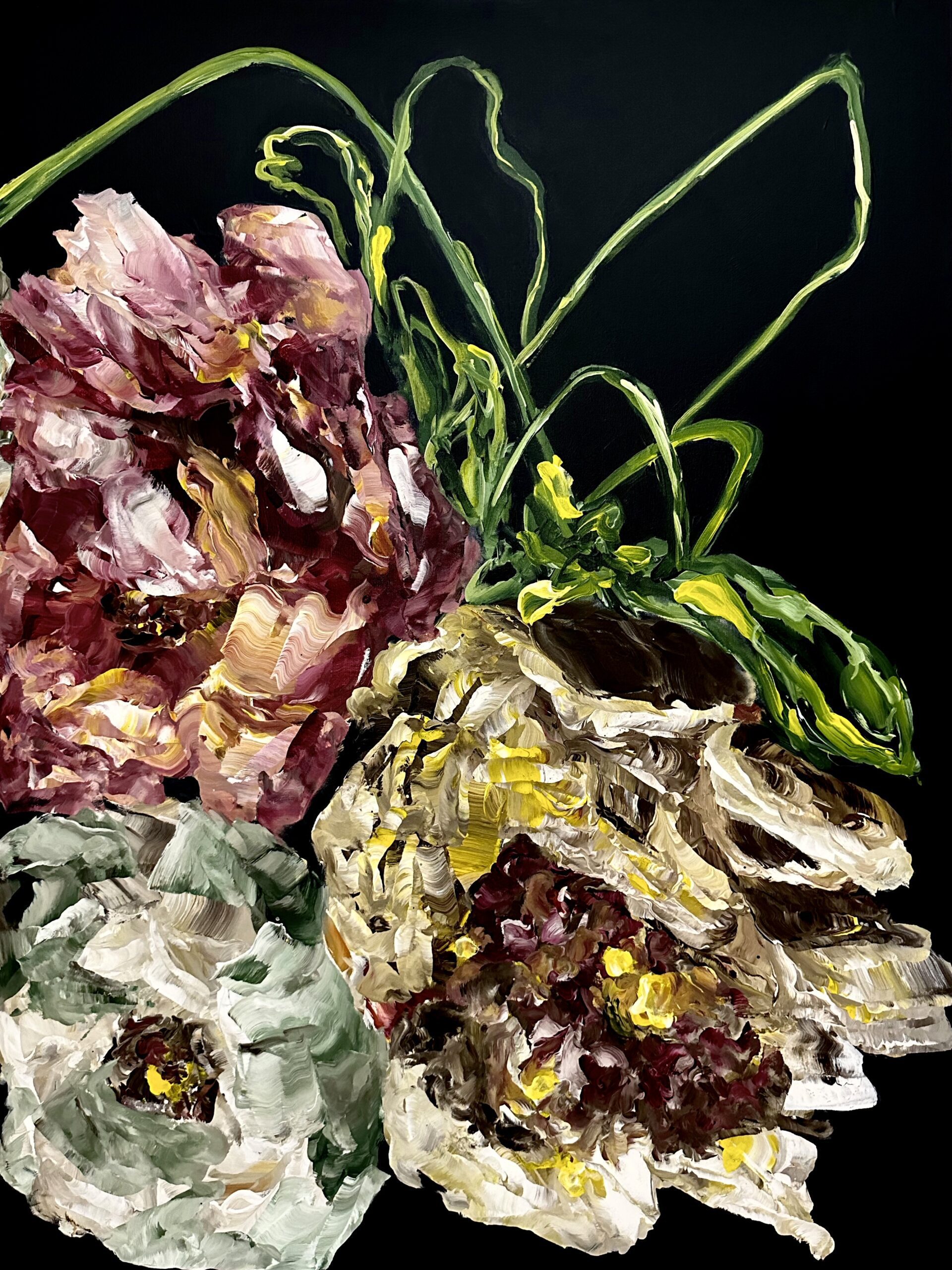 Colorful floral painting by Ramona Stelzer Colorful floral painting by Ramona Stelzer