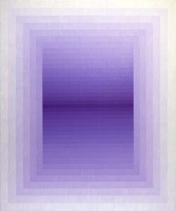 Geometric violet painting by Andy Harwood