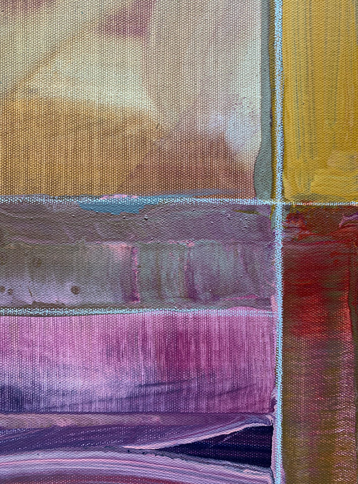 AC 2-2 David Kupferman Detail 2 A close up detail shot of the modern, geometric painting by David Kupferman