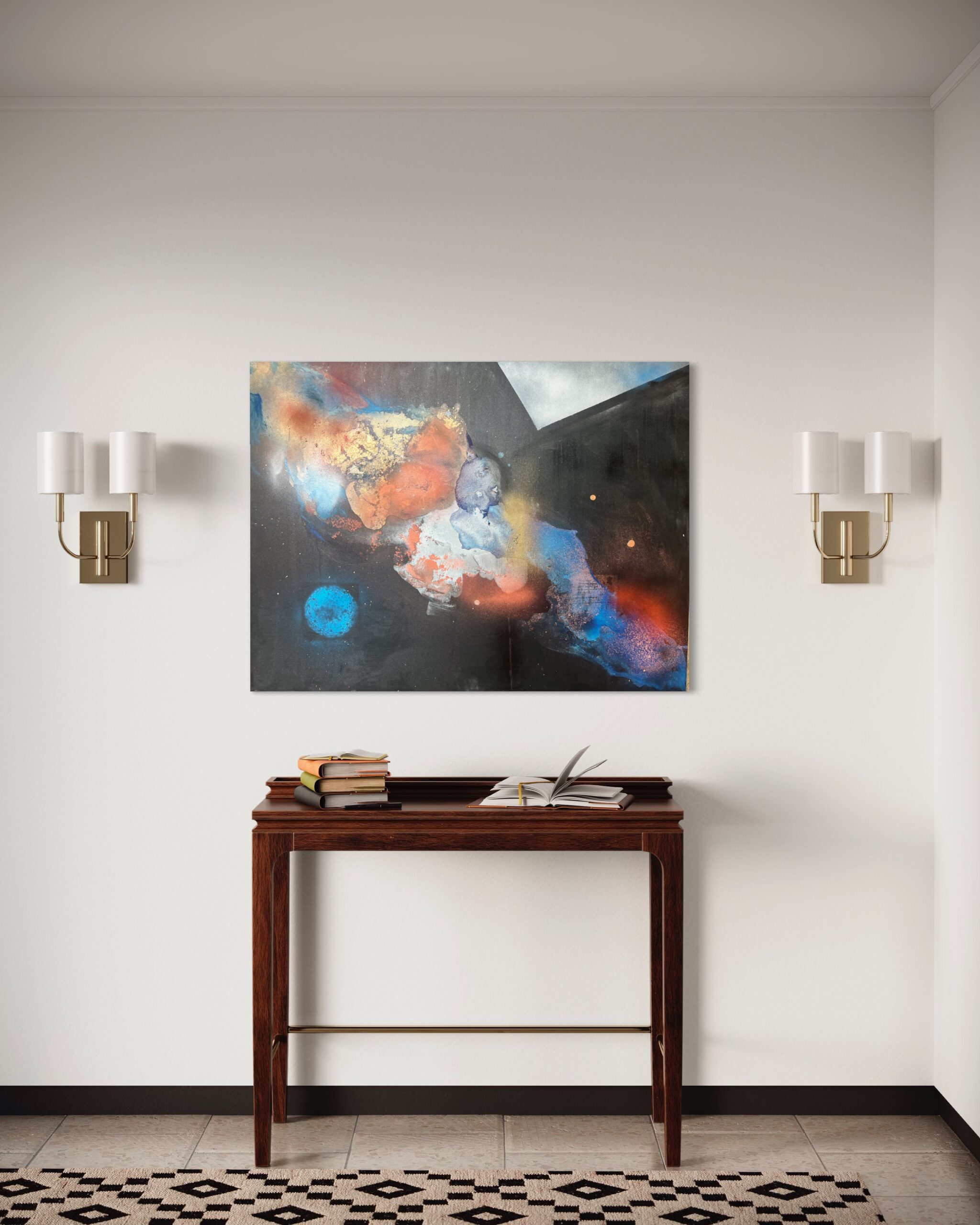 Bonita Helmer spacial artwork view in a room Bonita Helmer spacial artwork view in a room