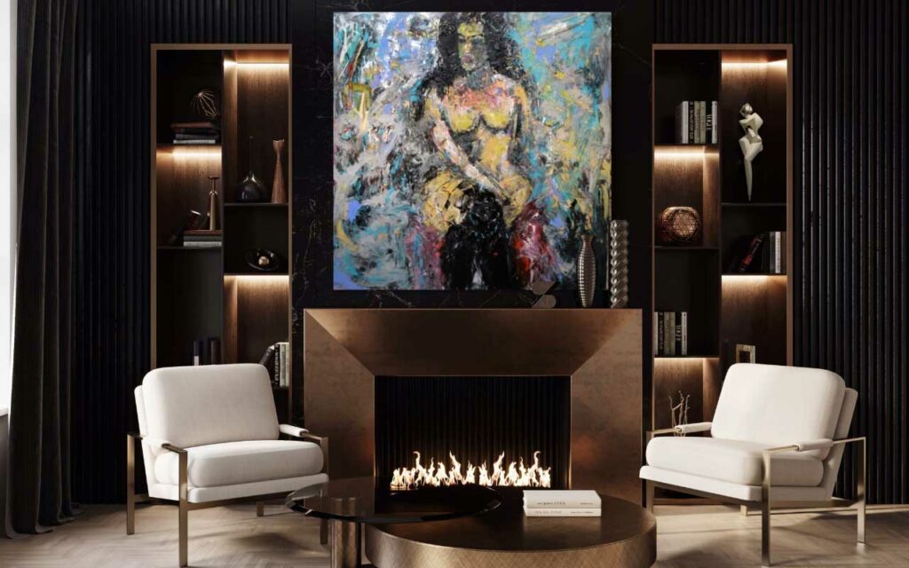 Different artwork from Mash Gallery on display in a home.