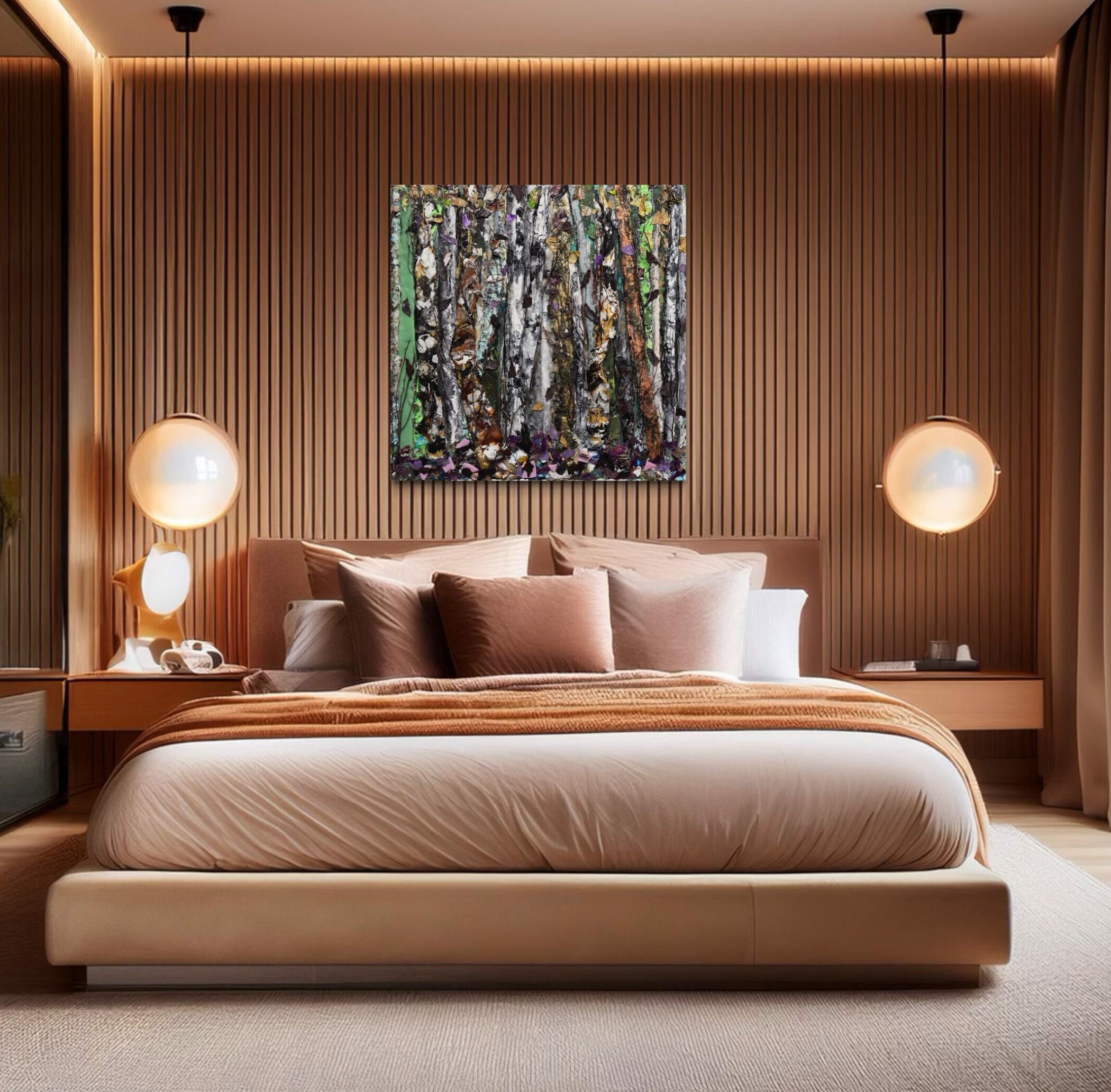 warm fall 2024 inspiration wooden room cozy vibes chill happy serene